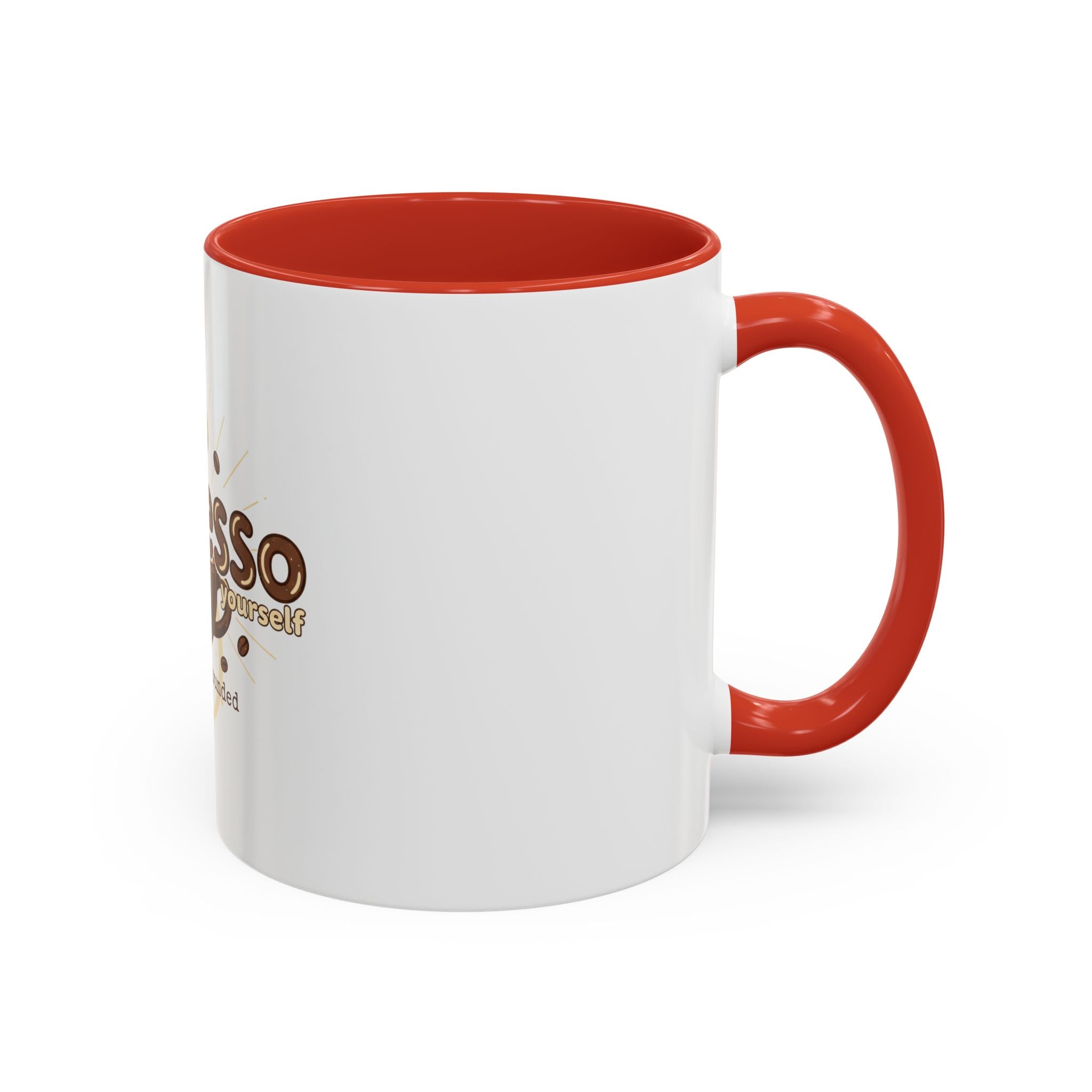Expresso Yourself Coffee Mug — "and stay grounded" Accent Ceramic Mug (11/15oz)