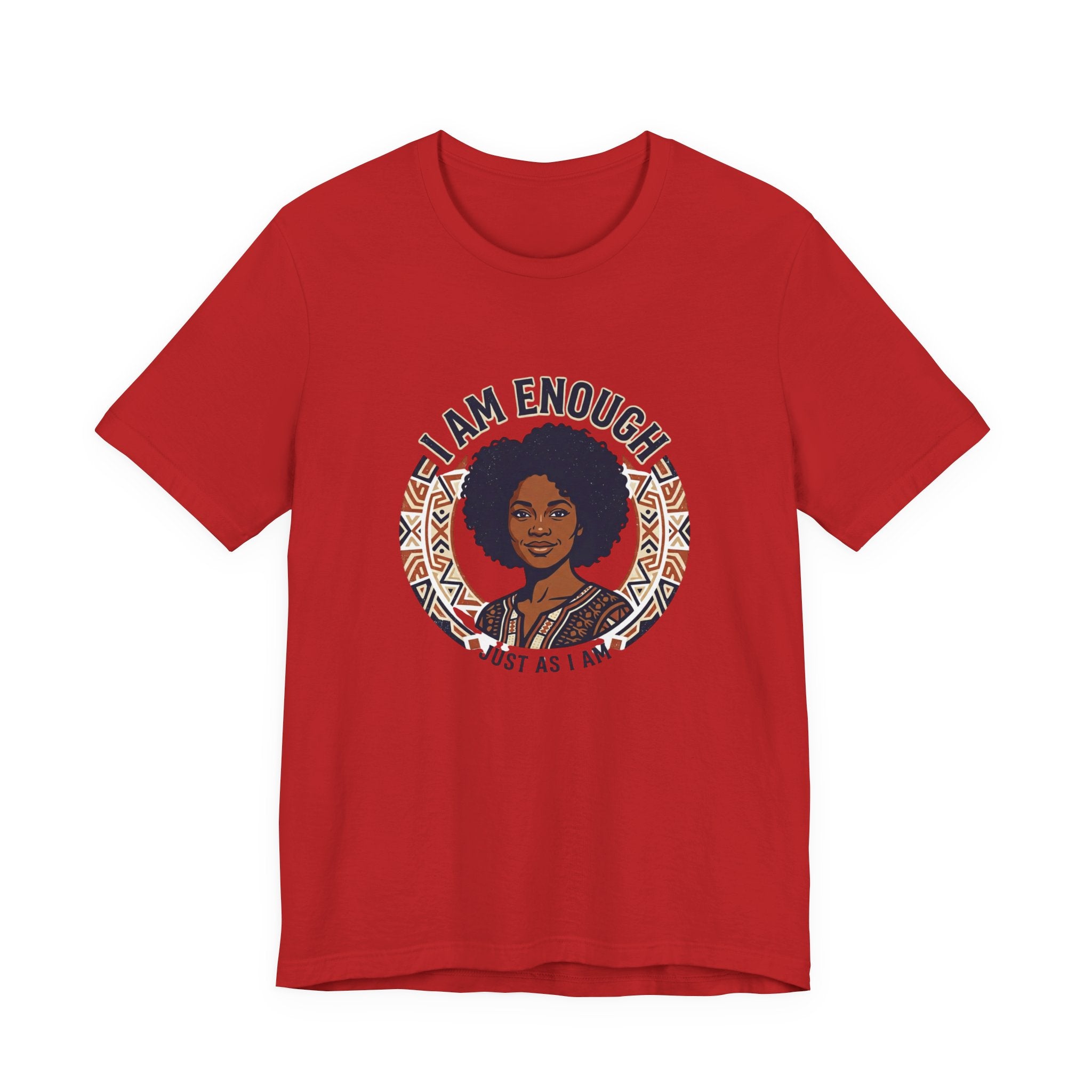 I Am Enough Tee — Empowering Afrocentric Graphic T-Shirt