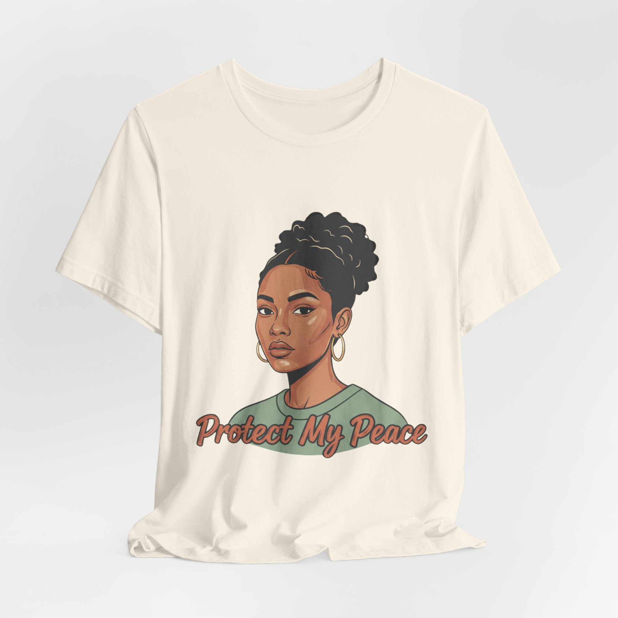 Protect My Peace Tee — Empowered Black Woman Graphic T-Shirt