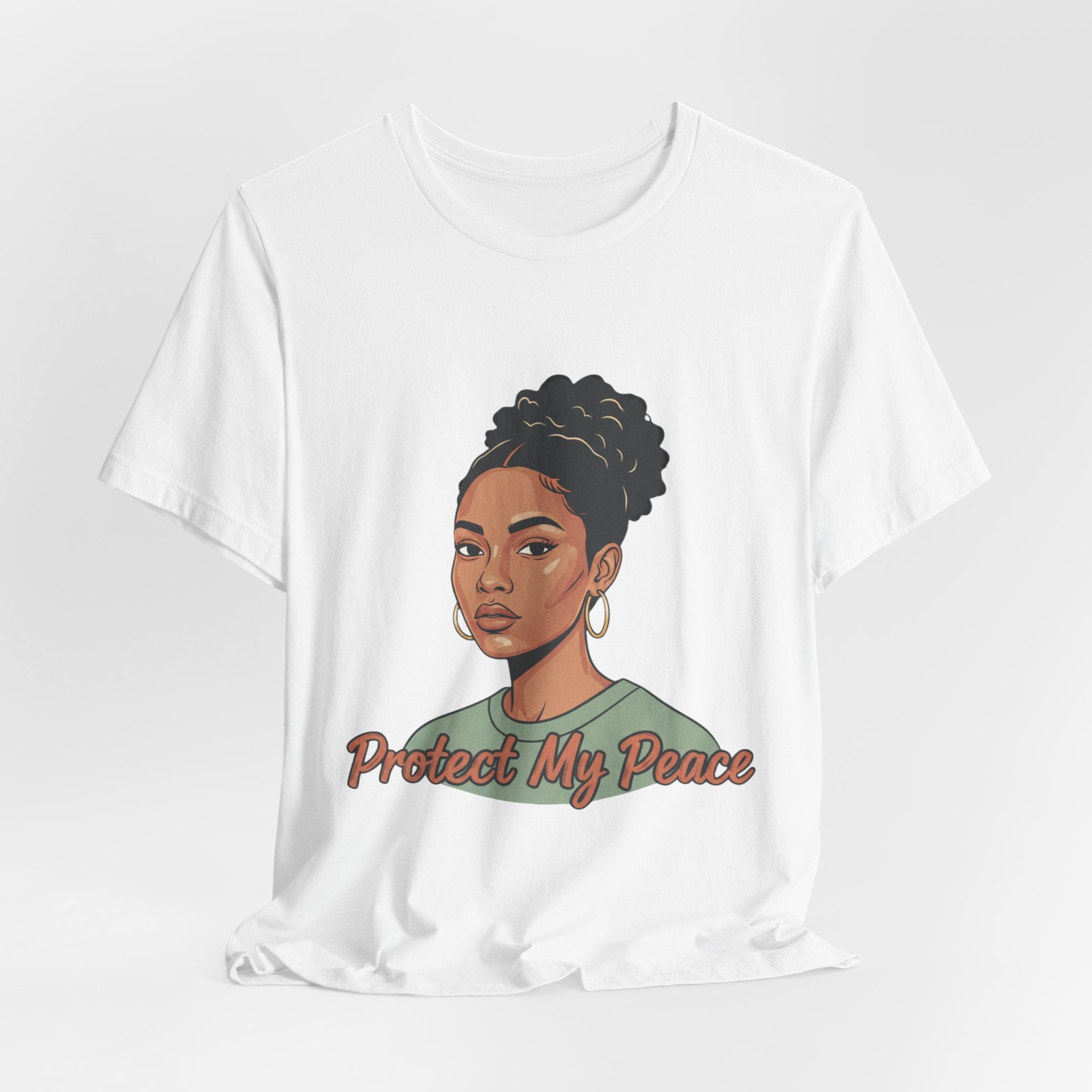 Protect My Peace Tee — Empowered Black Woman Graphic T-Shirt