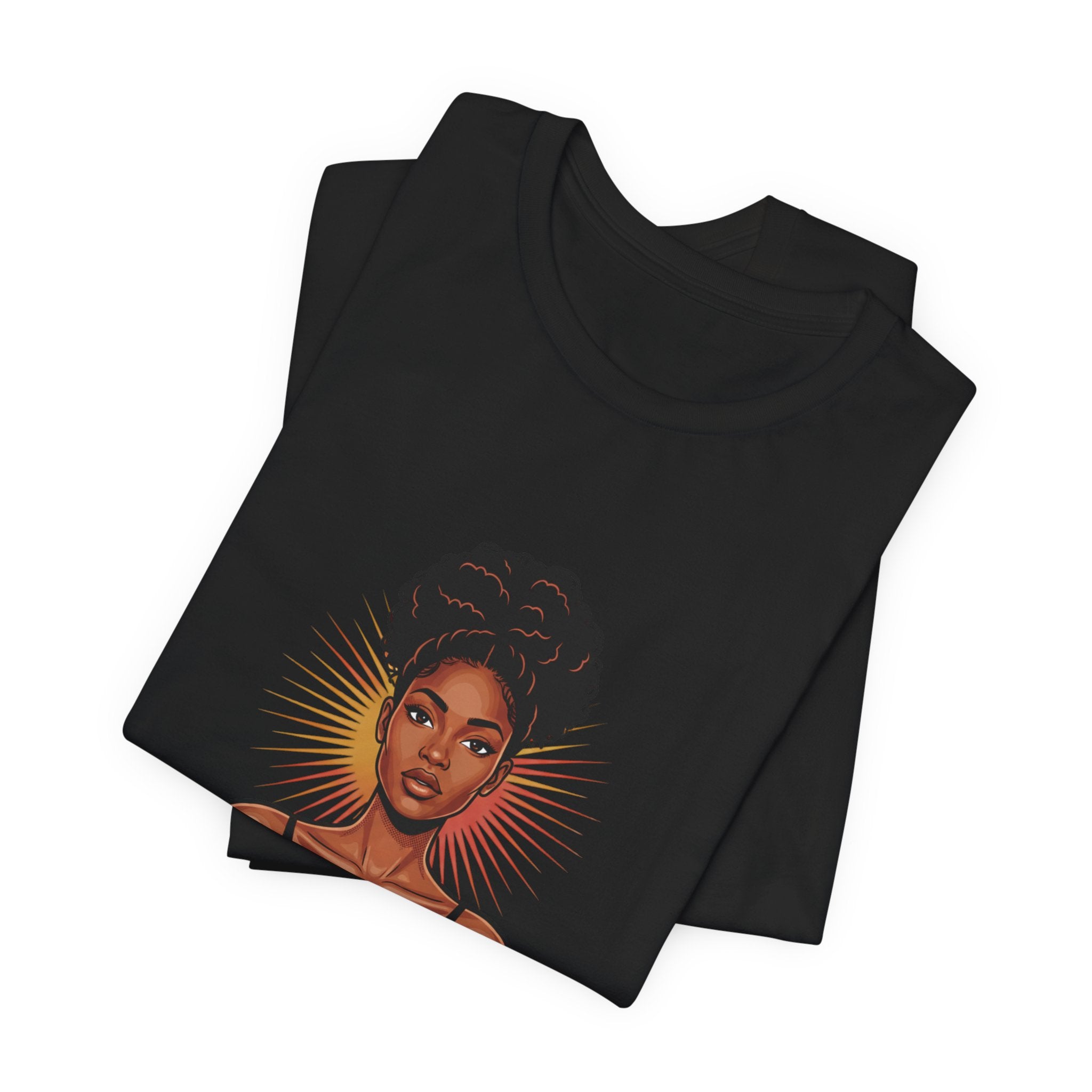 Becoming Her T-Shirt — Empowering Black Woman Graphic Tee