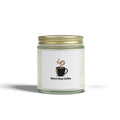Black Mug Coffee Scented Candle — Coconut Apricot Wax (4oz, 9oz)