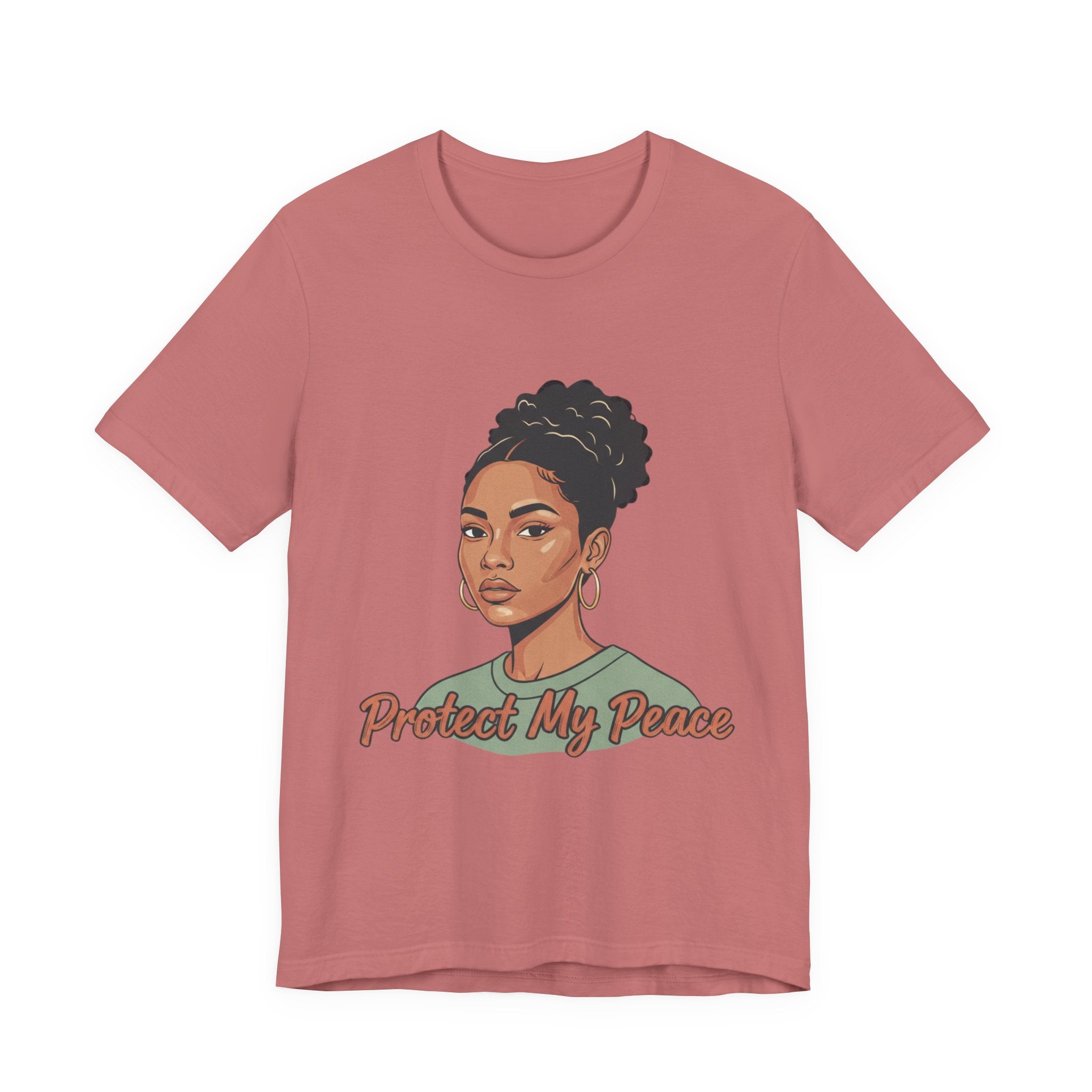 Protect My Peace Tee — Empowered Black Woman Graphic T-Shirt