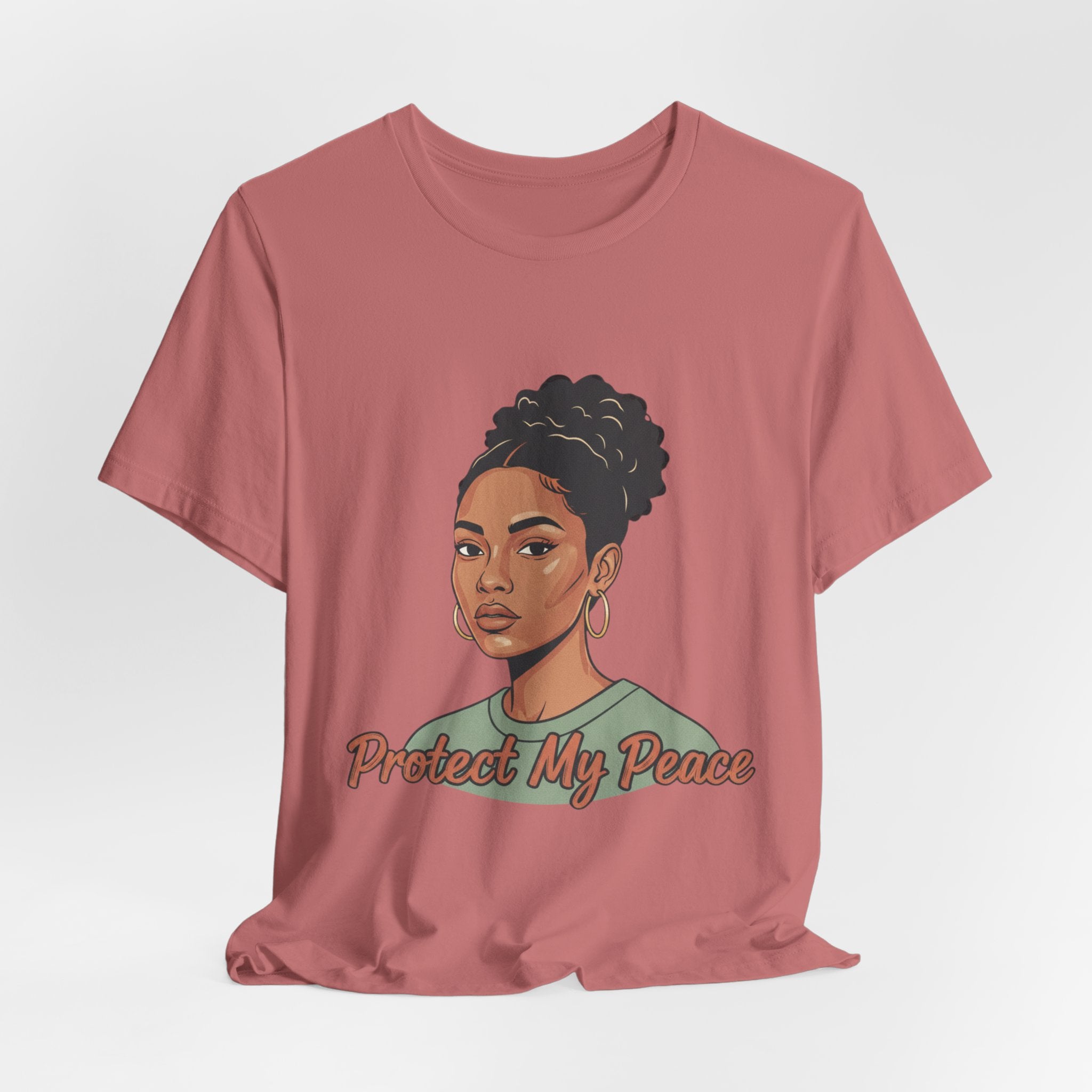 Protect My Peace Tee — Empowered Black Woman Graphic T-Shirt