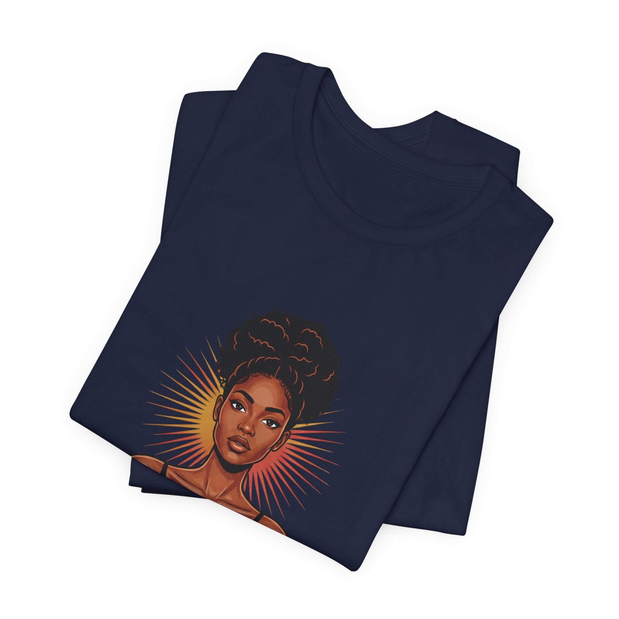 Becoming Her T-Shirt — Empowering Black Woman Graphic Tee