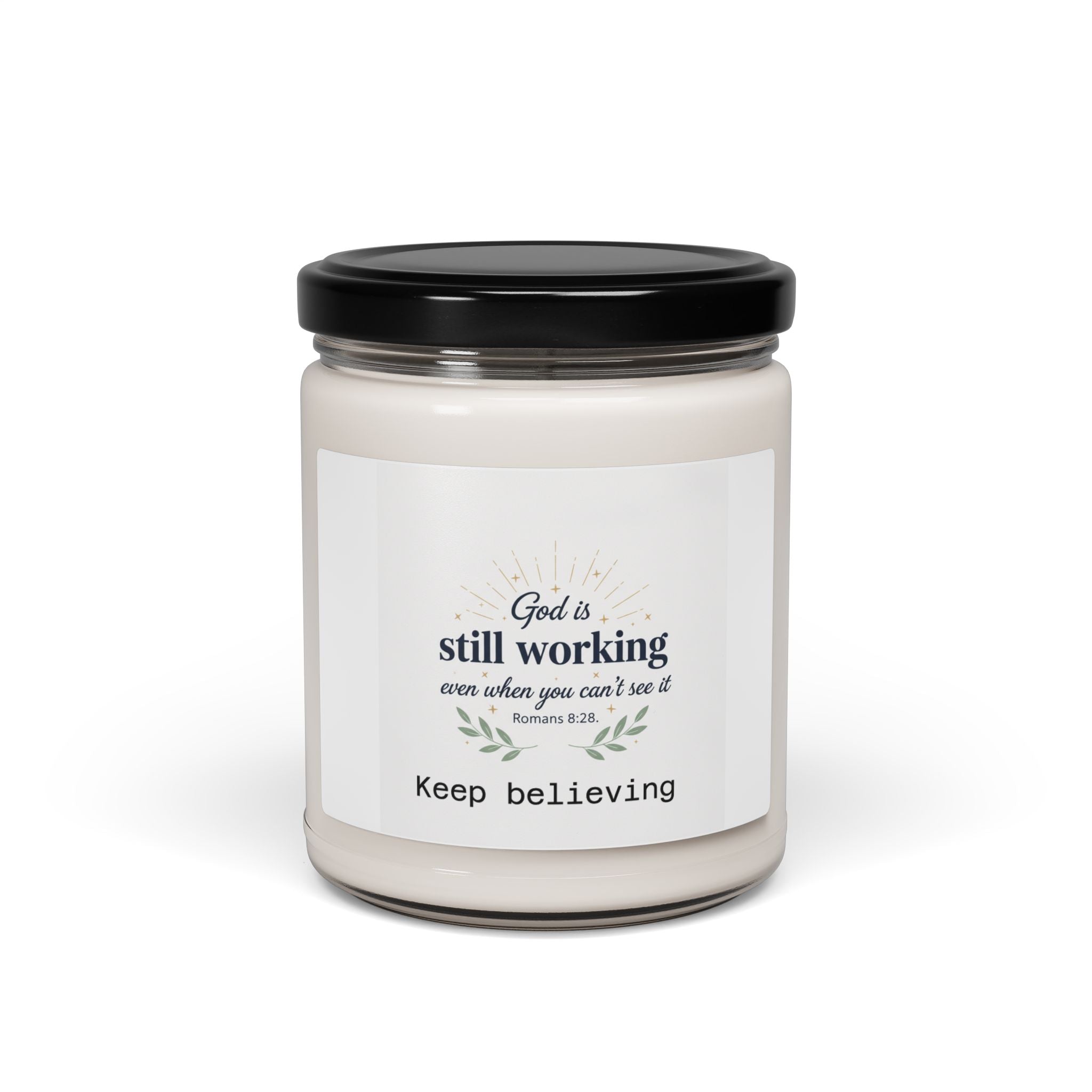 Copy of Inspirational Soy Candle — “God is Still Working” 9oz Scented Jar