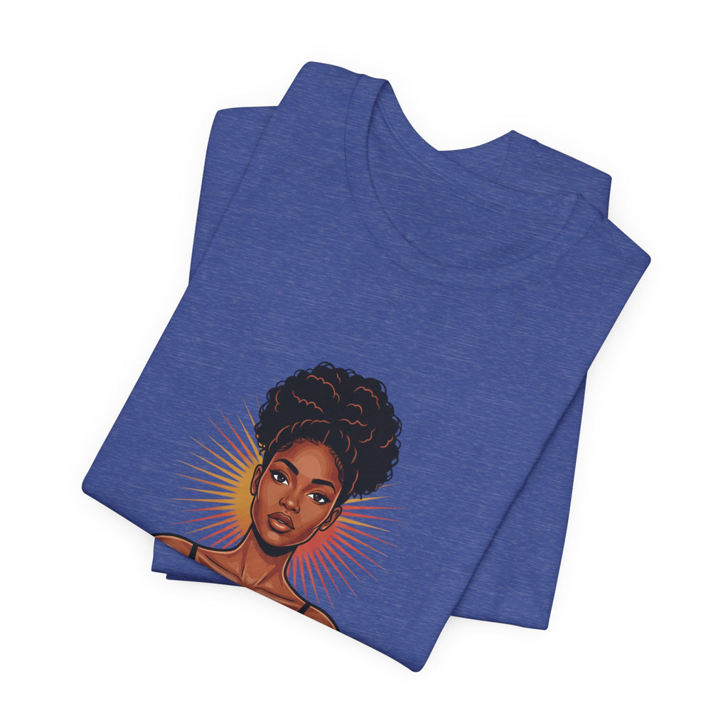 Becoming Her T-Shirt — Empowering Black Woman Graphic Tee
