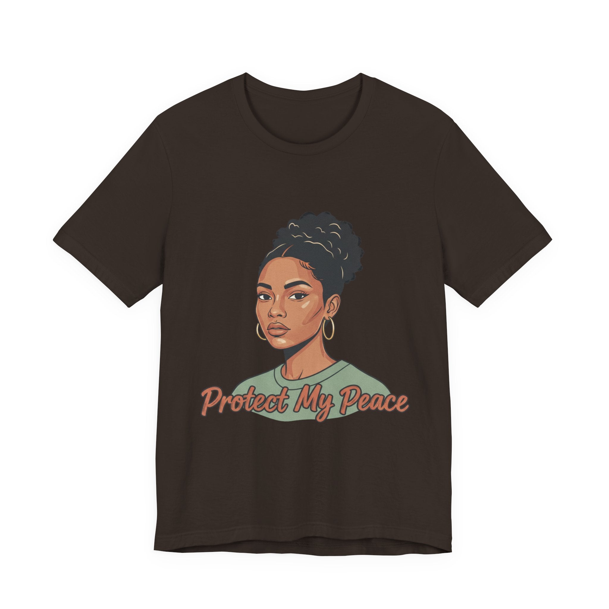 Protect My Peace Tee — Empowered Black Woman Graphic T-Shirt