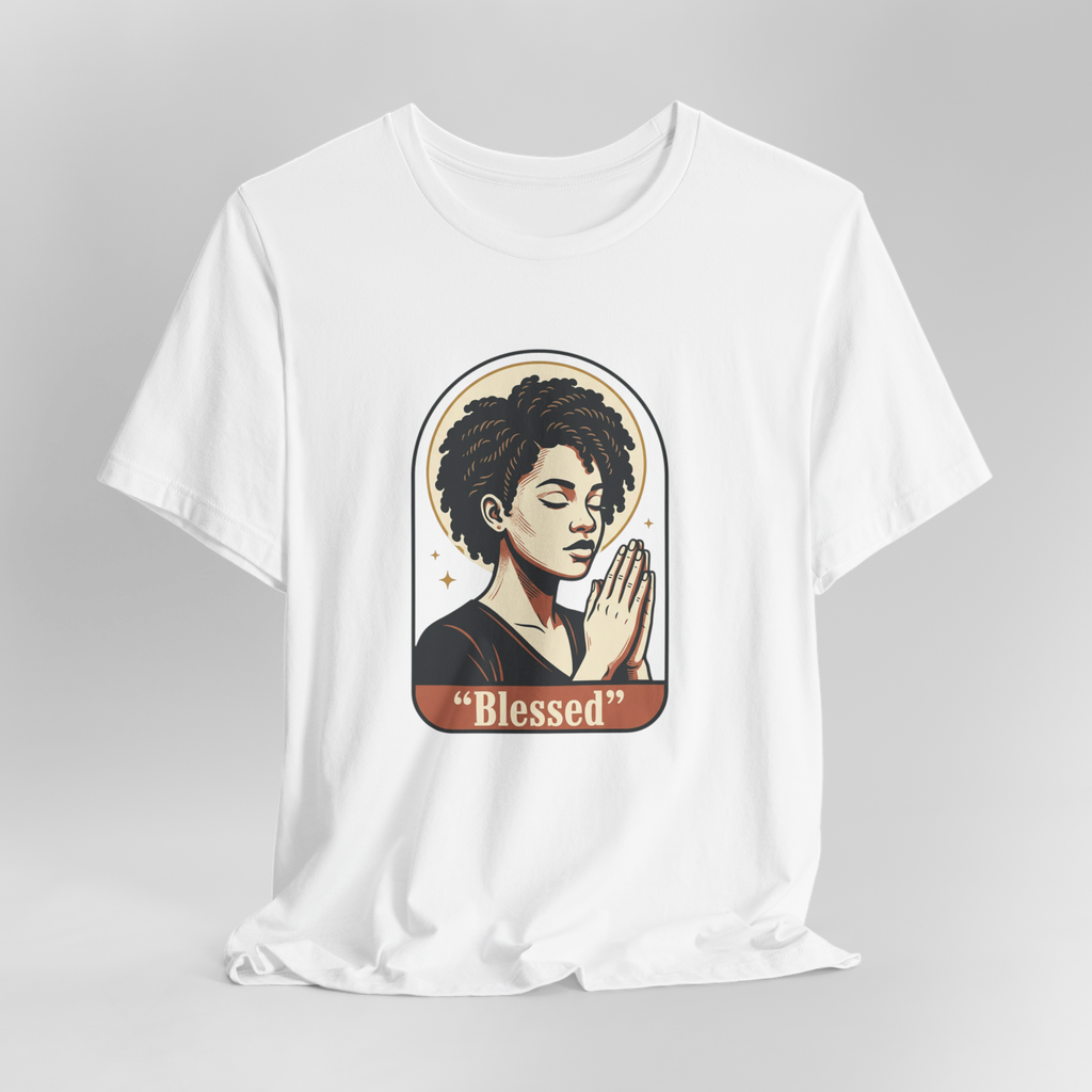 Blessed Prayer T‑Shirt — "He Handles The Battles I Can't See" Inspirational Tee